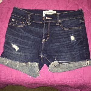 Abercrombie Kids dark jean shorts!